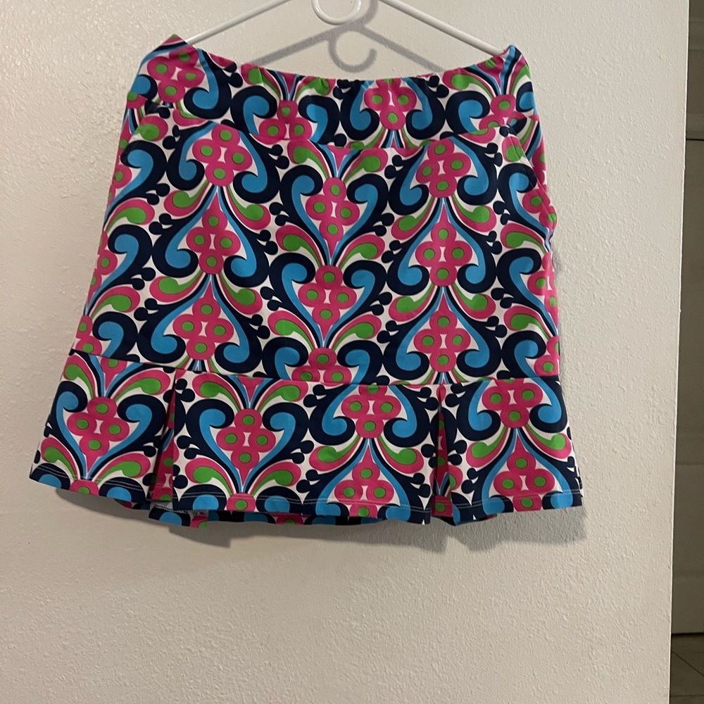 Katherine Way Pink and Blue Mini Skirt